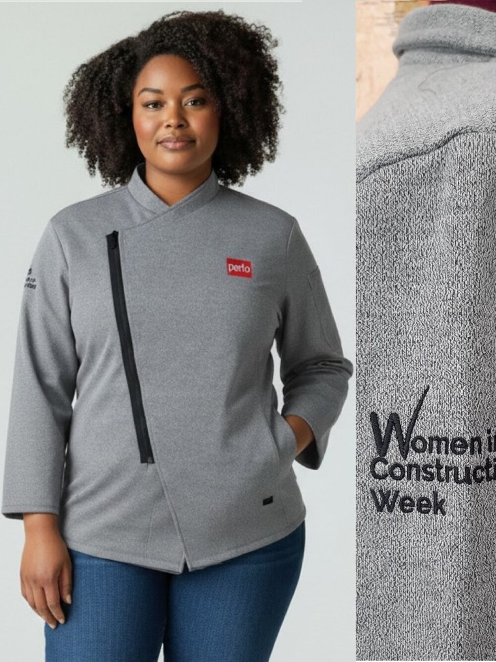 Women in Construction cotton zipper jacket - Ogio brand - NWT